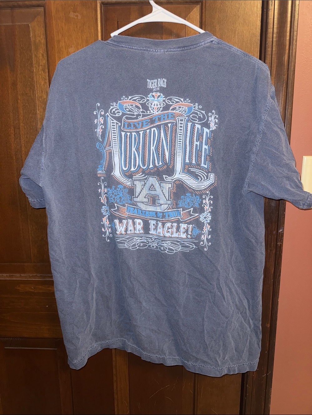 Comfort Colors Blue Short Sleeve Auburn Life Graphic Tee